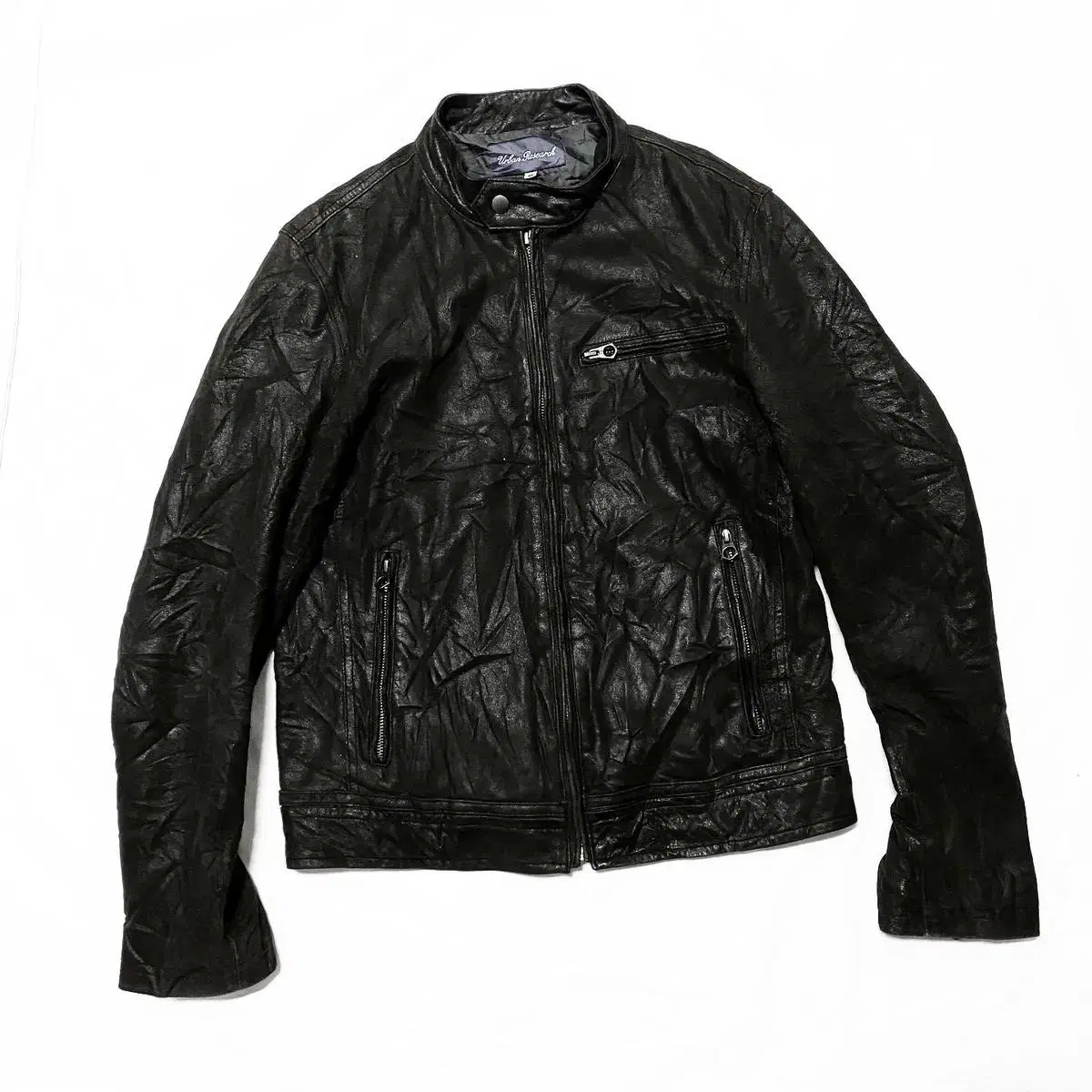 Urban Research - San Lambskin Suede Single Rider Jacket