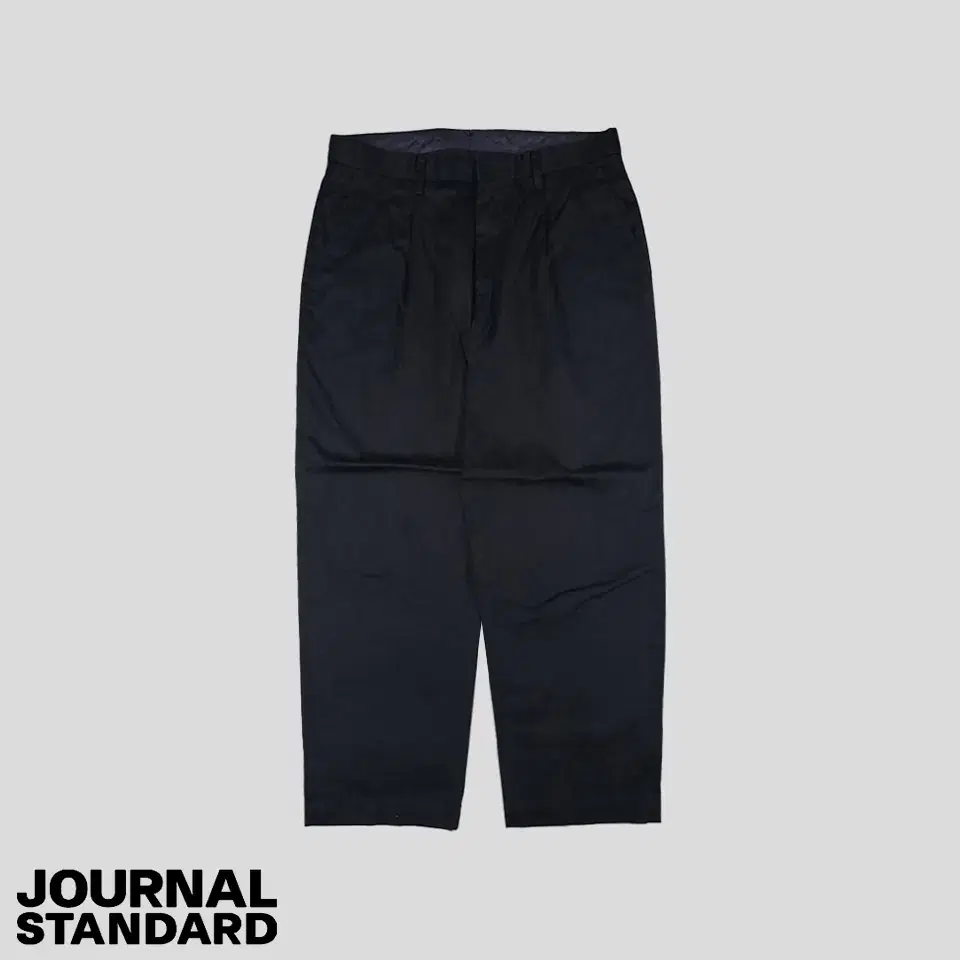 Journal Standard Deep Navy One-Tuck Cotton Blend Wide Fit Amekaji Chino Pants Cotton Trousers Nose