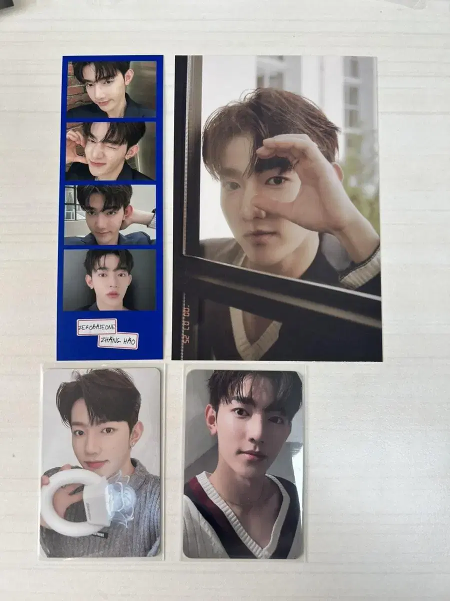 zb1 zhang hao fanclubpostcardnecutpoca lightstickpoca bulk wts