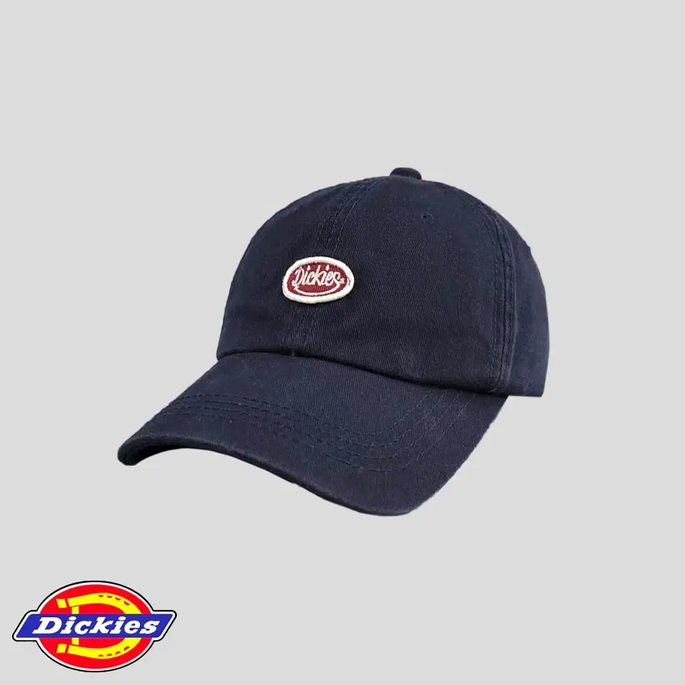 Dickies JP Dark Navy Red Smiley Logo Cotton100 Ballcap Baseball Cap FREE