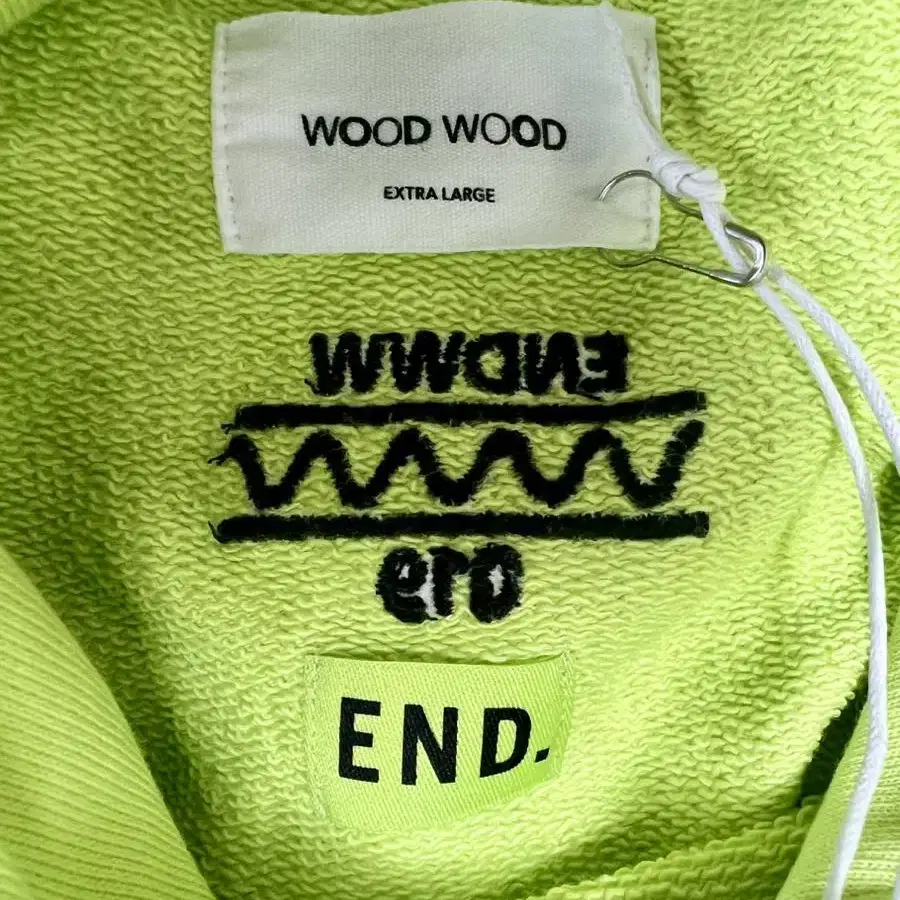 <한정판> WOODWOOD x End clothing 후드티셔츠 (XL)