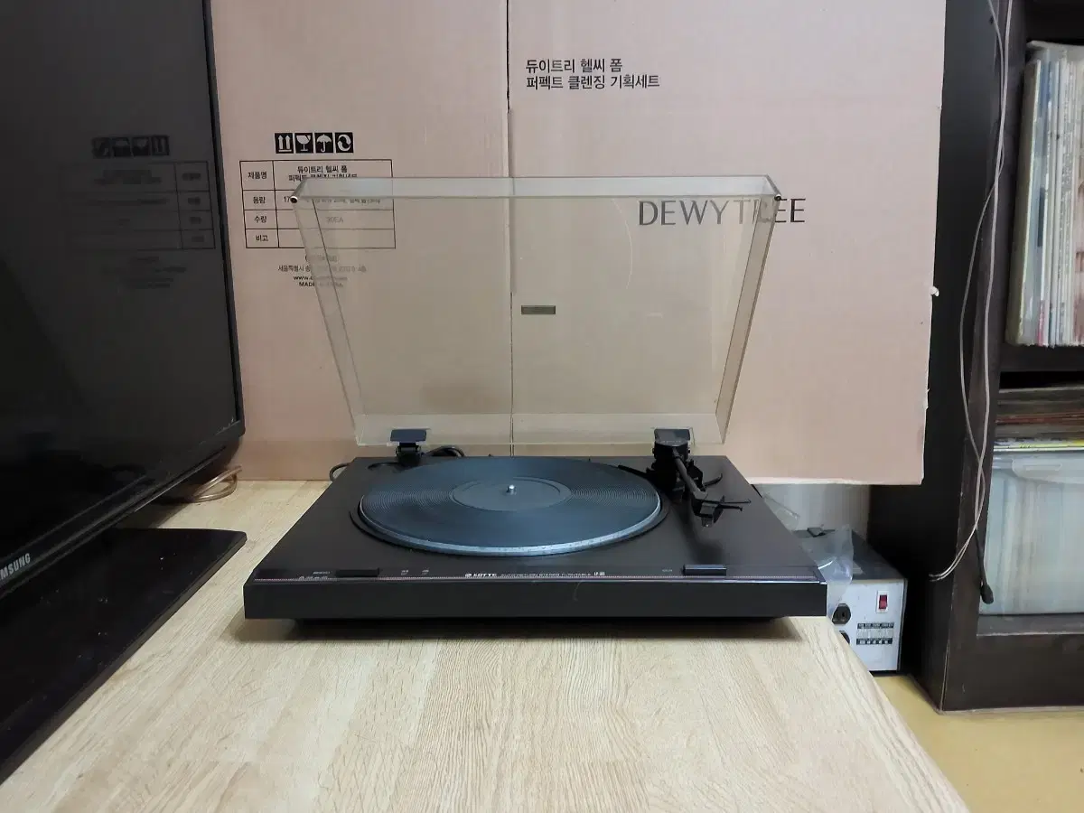 롯데 LP 턴테이블 LP 300 (오디오 앰프 스피커)