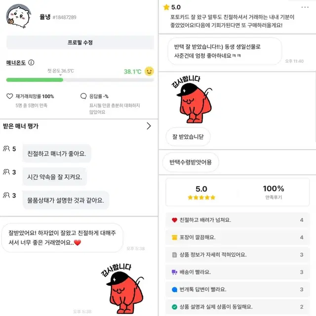 급처)원신 비공식 포카 엽서 키링 판매