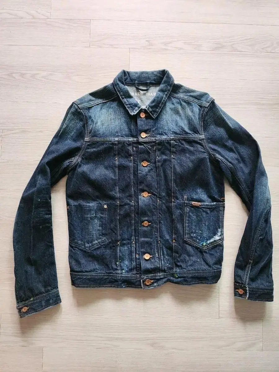 정품 디젤 Painted Denim Jacket-L