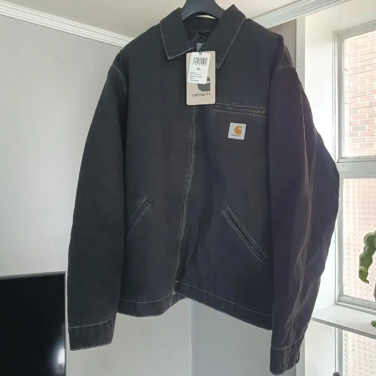 [XL] Calhart WIP og Detroit Jacket Black Stonewash New