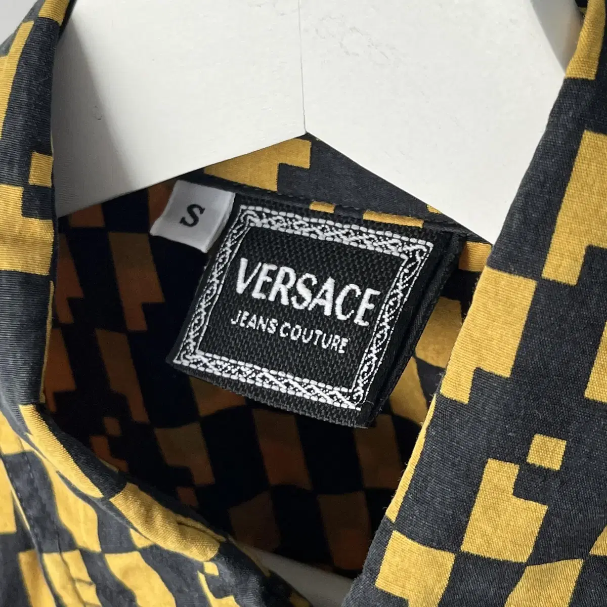 VERSACE block pattern shirt ( 이태리제 )