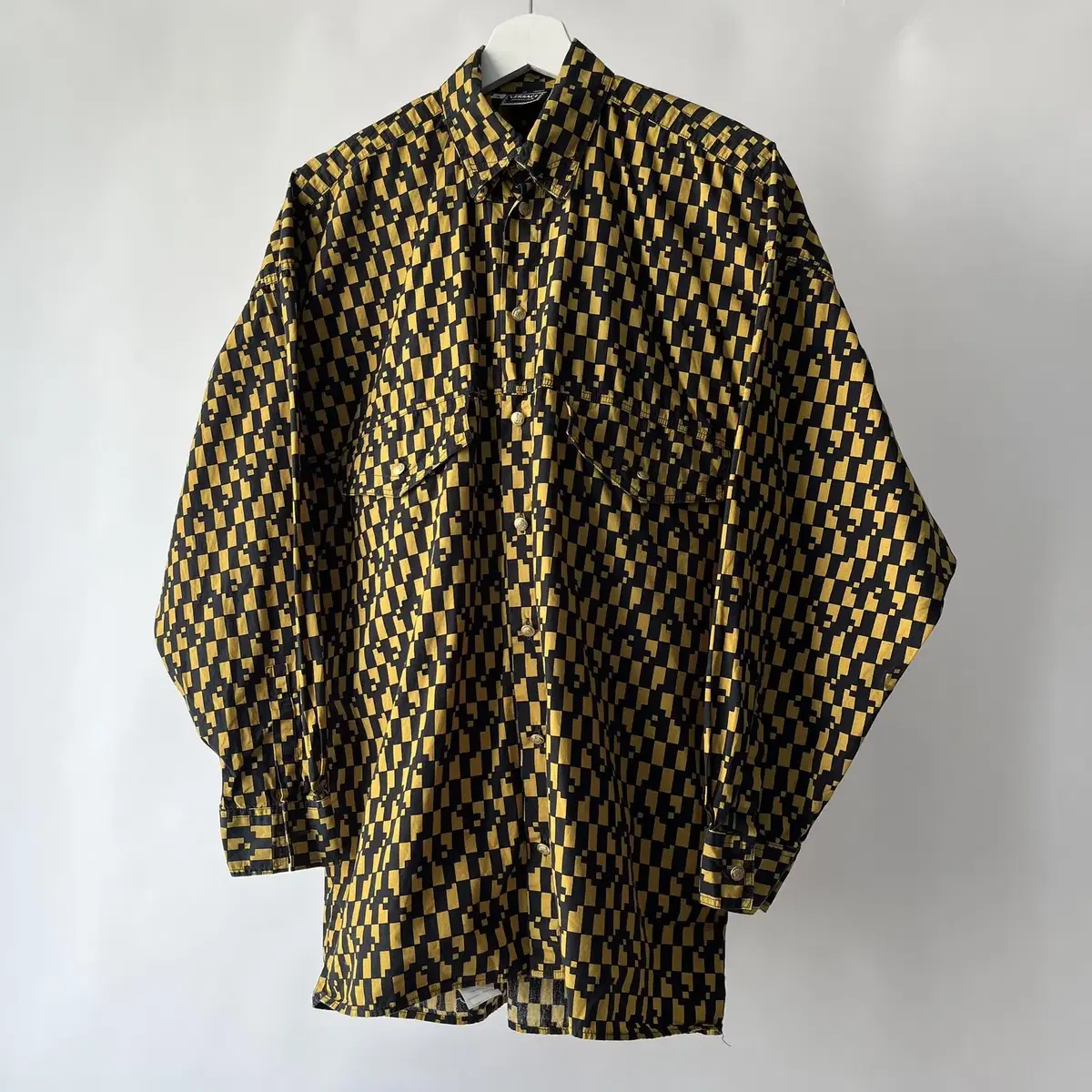 VERSACE block pattern shirt ( 이태리제 )