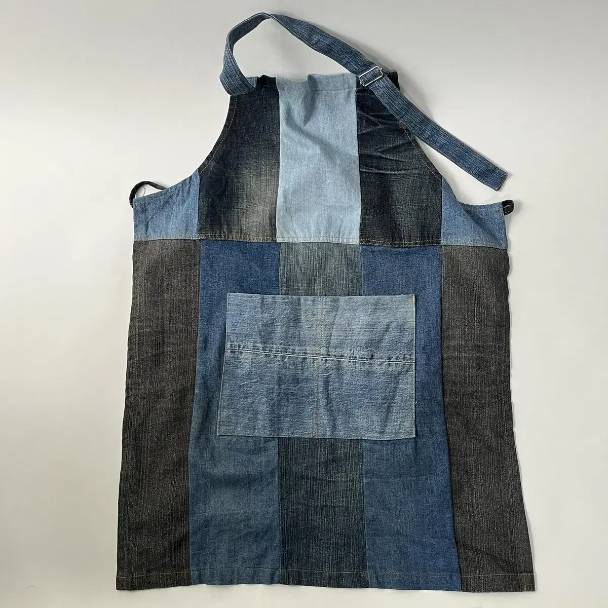 DENIM patchwork apron