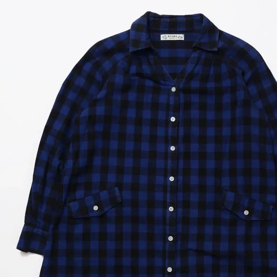 BEAMS HEART Check Shirt One Piece