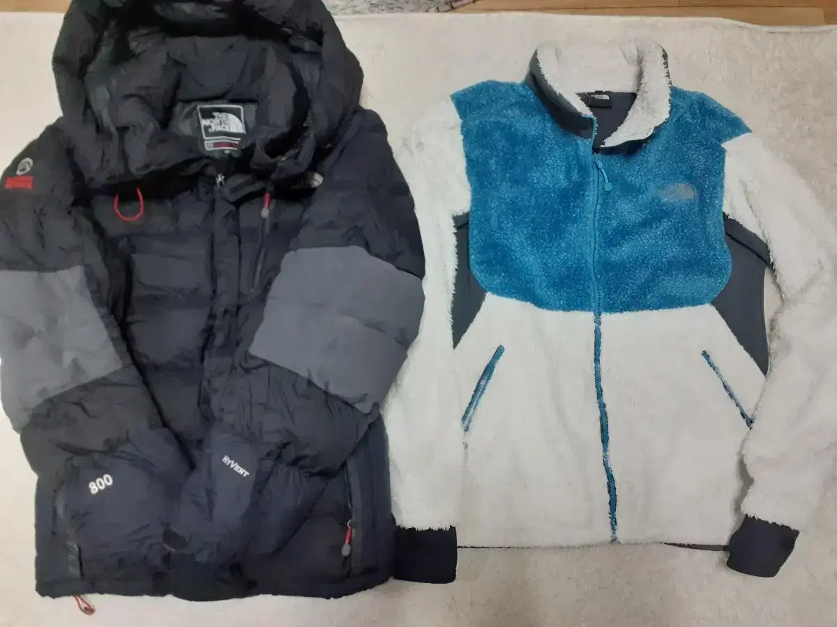 The North Face Goose Down Padding & The North Face Pumori Fleece Hoodie 2Pcs (모두드림)