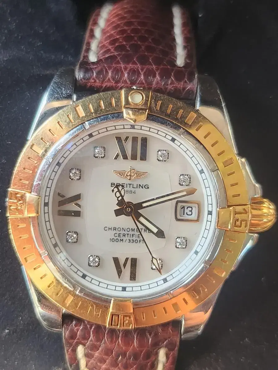 Breitling Cockpit Natural Diamond Combi 18K Medium Women's