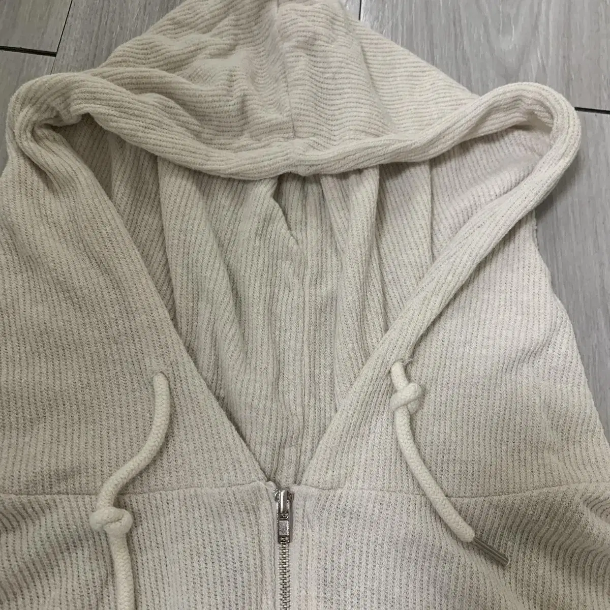 Summer hood zip up, beige후드집업