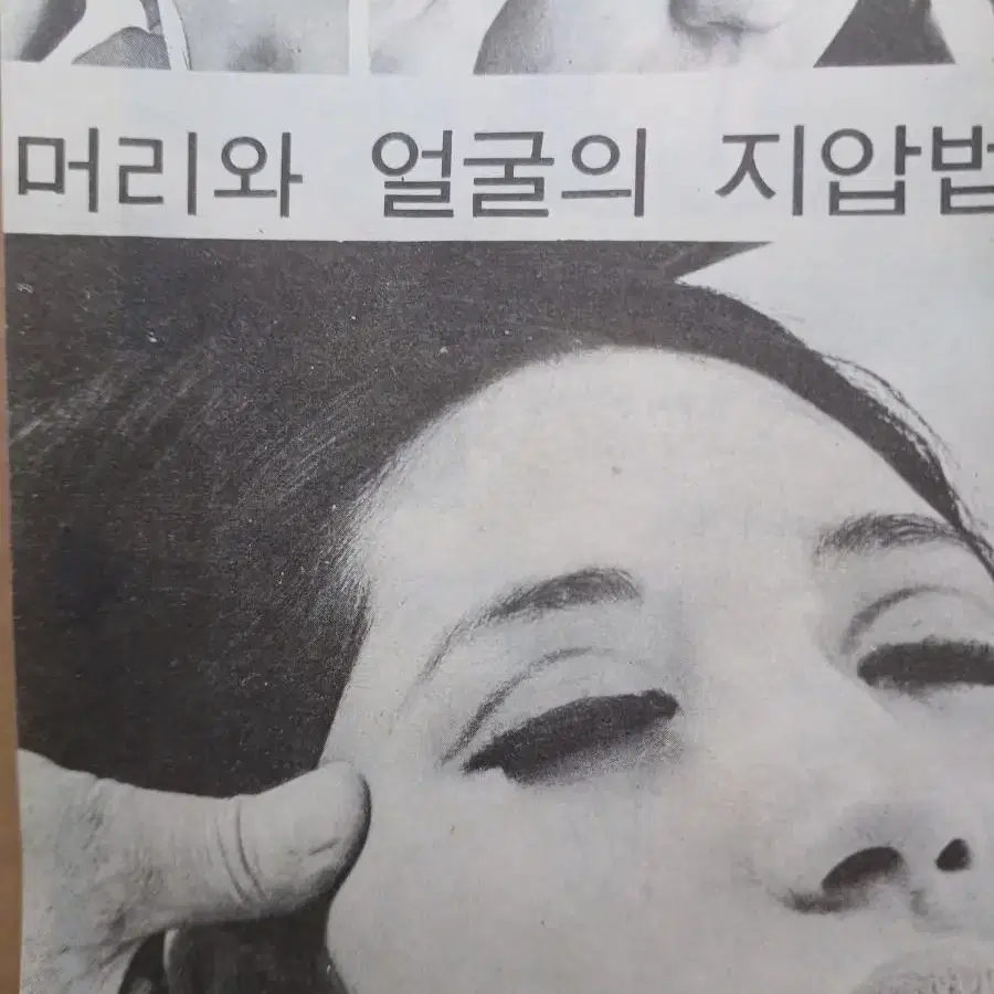 머리와얼굴의지압법