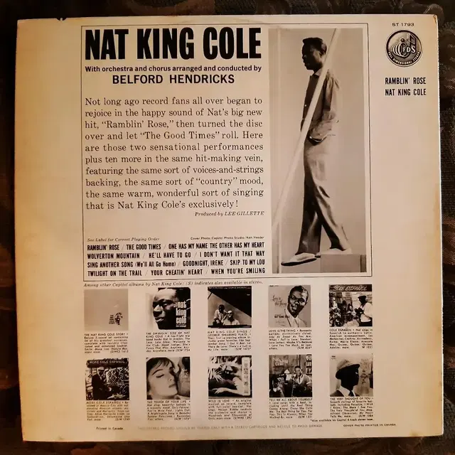 Nat King Cole ramblin' rose lp