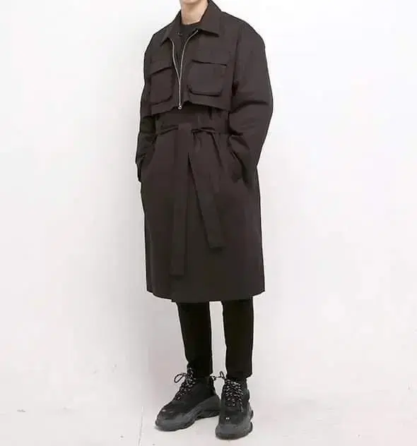 [M] NineOctopus Tech Trench Coat