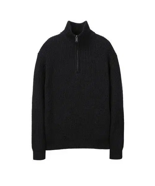 [Canstylist X Il Corso] Overfit Mock Neck Half Zip Knit 100% Cotton