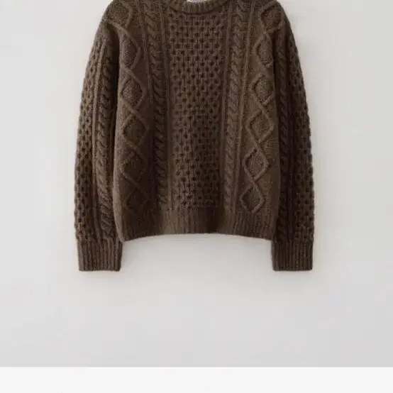 노멜렛 Nomelet Carol fisherman knit Brownie