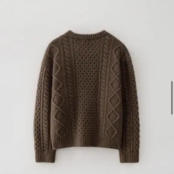 노멜렛 Nomelet Carol fisherman knit Brownie