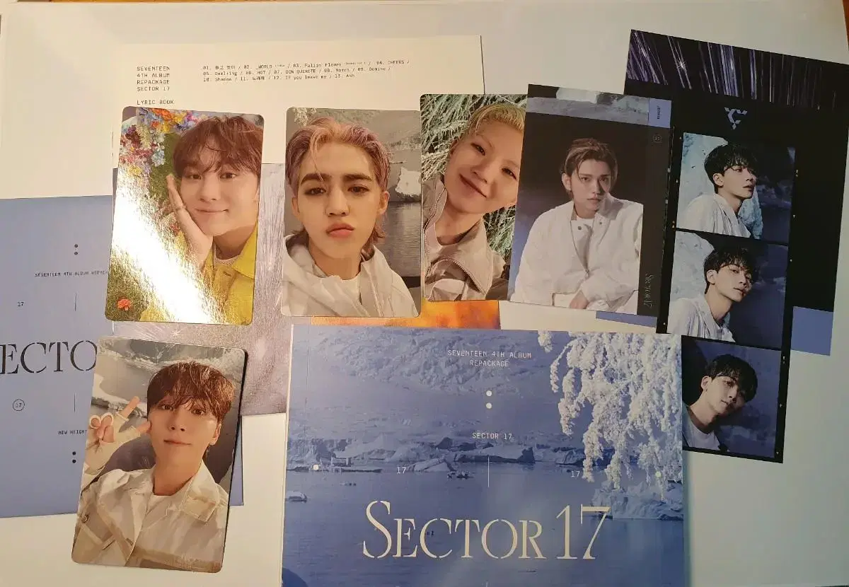 (Source) seventeen Sector 17 full set Wts a fully unsealed album. Photocard.