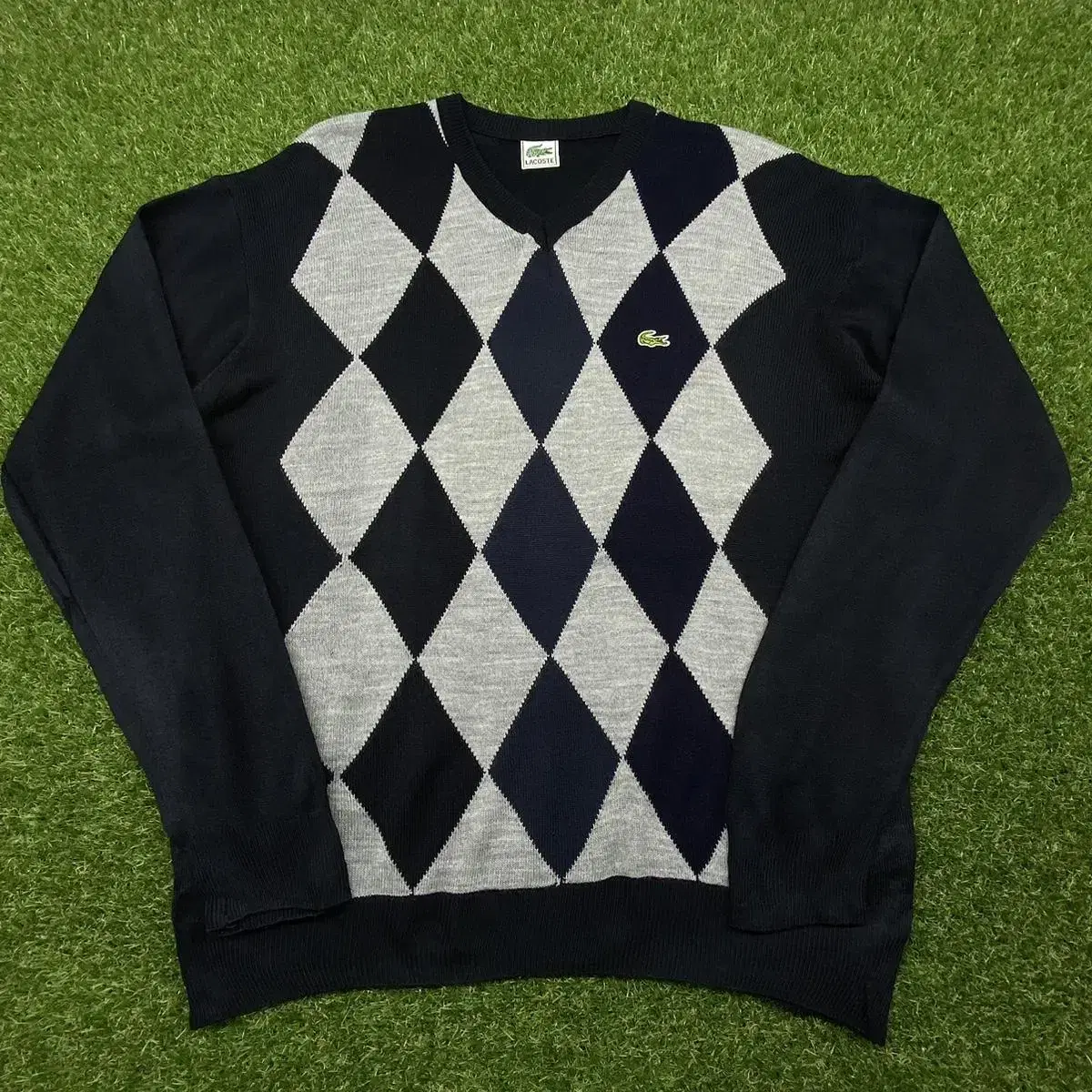 90s AmericanVintage Lacoste Argyle Bom Knit