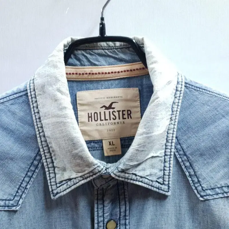 HOLLISTER 홀리스터 빈티지워싱 웨스턴셔츠 청남방 데님셔츠 C317