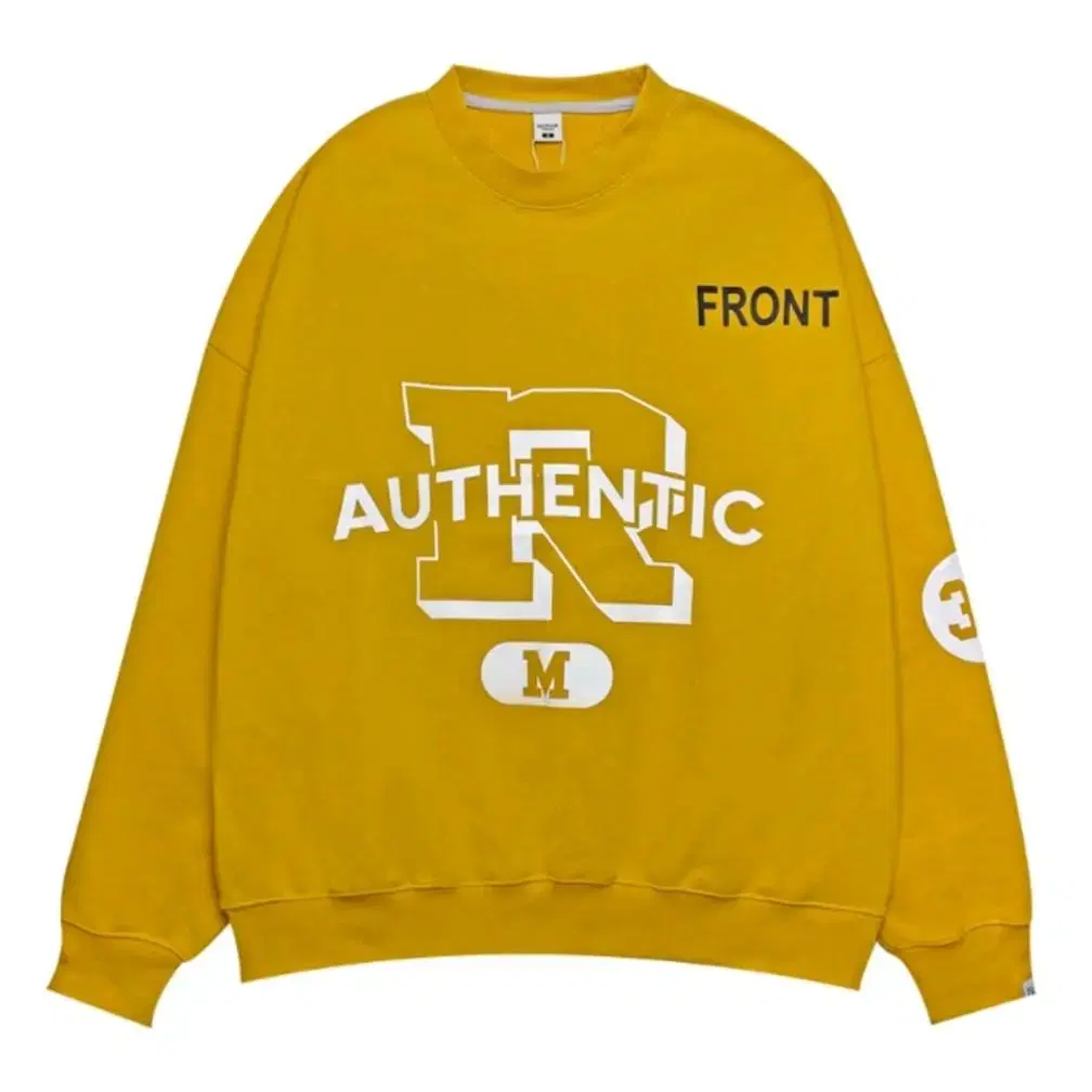 리오버 Authentic Sweat Shirt - YELLOW