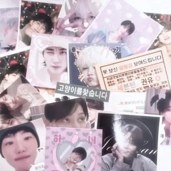 yoonprecommended!)seventeen jeonghan unofficial goods bulk wts (purikura,sticker,photocard,polaroid)