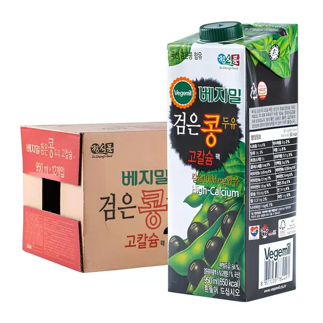 베지밀 검은콩 고칼슘 950ml*12입