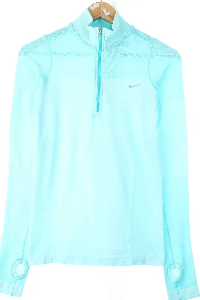 W(S) Nike Functional Long Sleeve Athletic Light Blue Running Vahn-Zip-B577