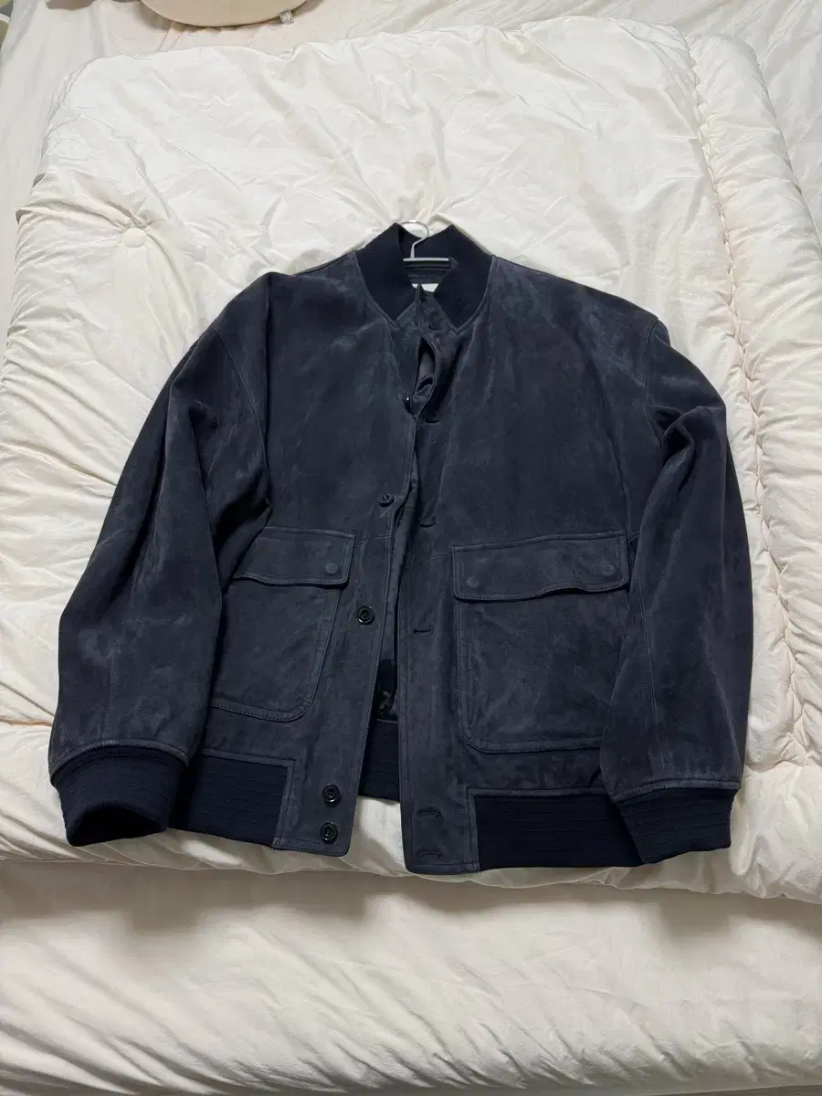 [3] Pottery Leather and Suede A-1 Jacket Marine