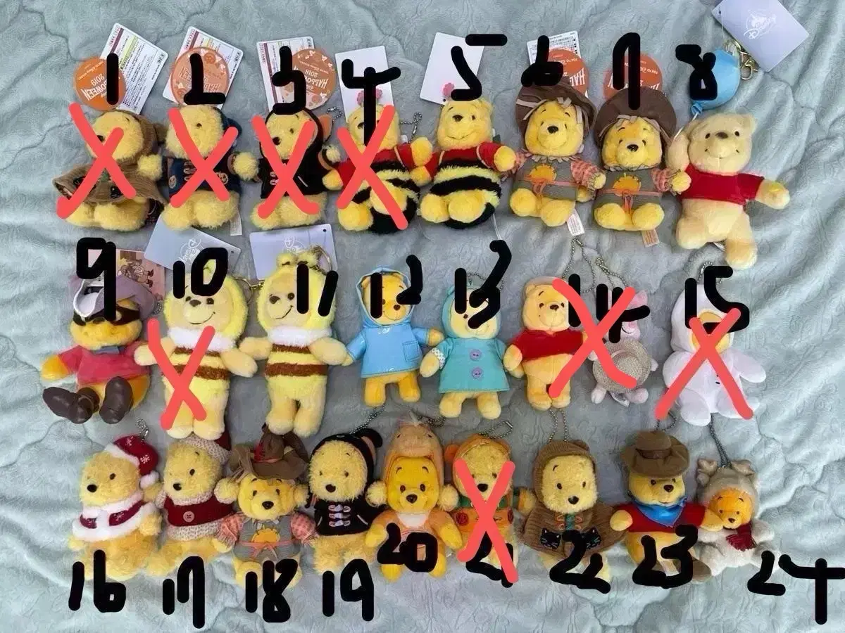 Pooh doll keyring Sell by the dozen