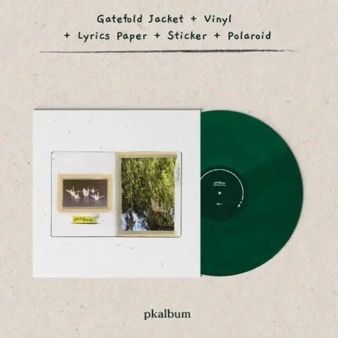 폴킴 pkalbum [Dark Green 컬러 LP] 미개봉 LP 음반