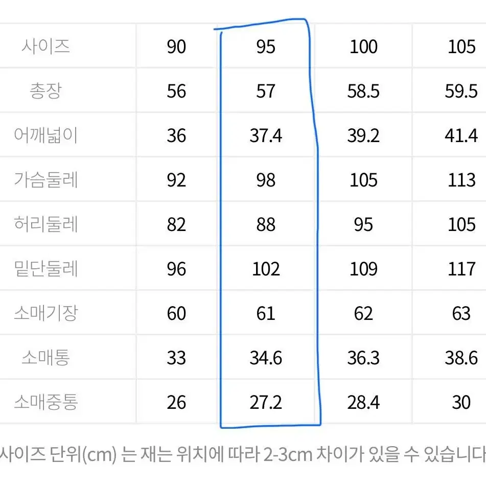 핑 구스 다운 점퍼 95