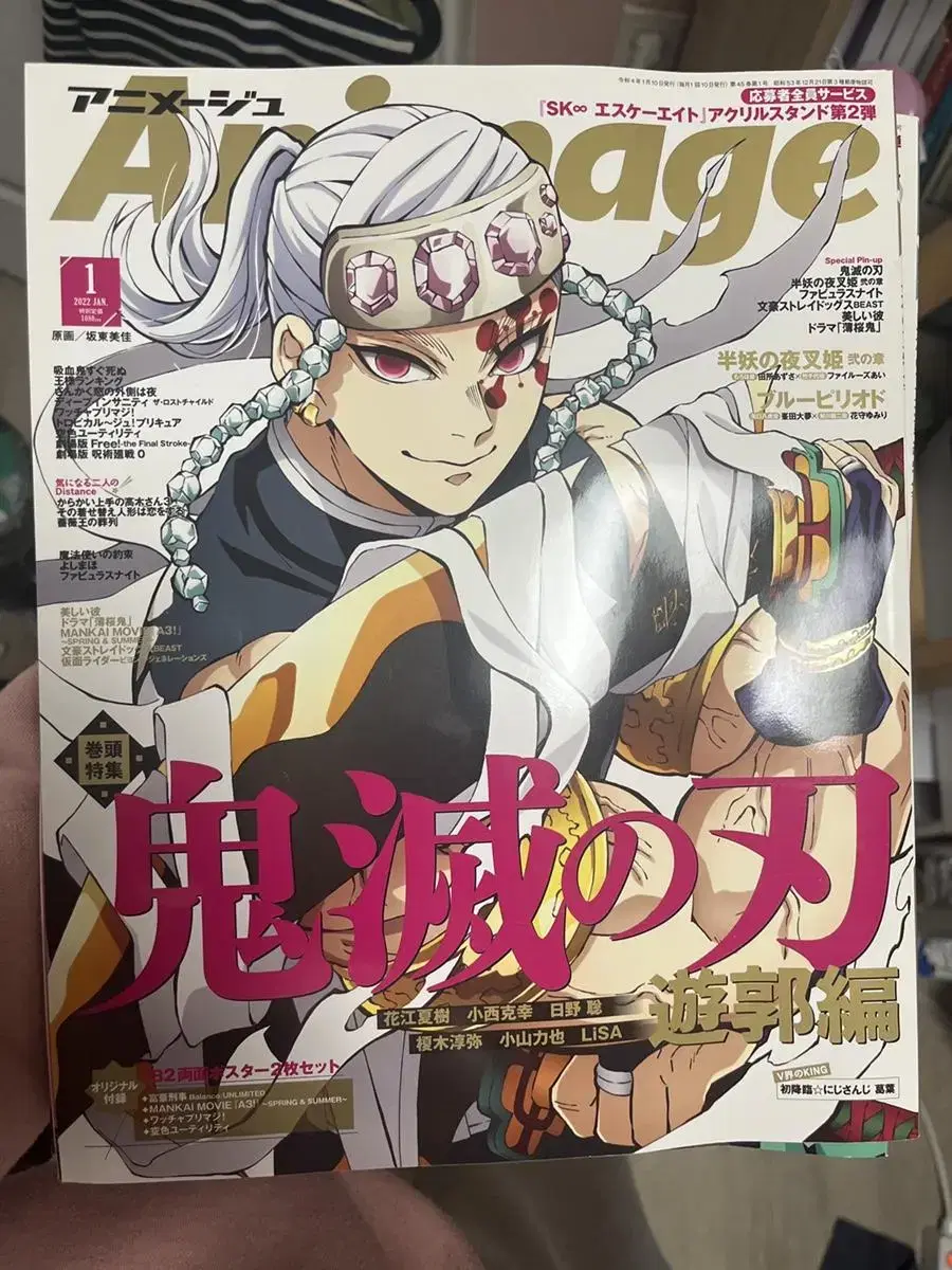 Animage Demon Slayer Cover Magazine