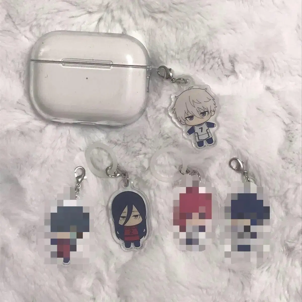 BLUELOCK acrylic keyring sells (a subset of)