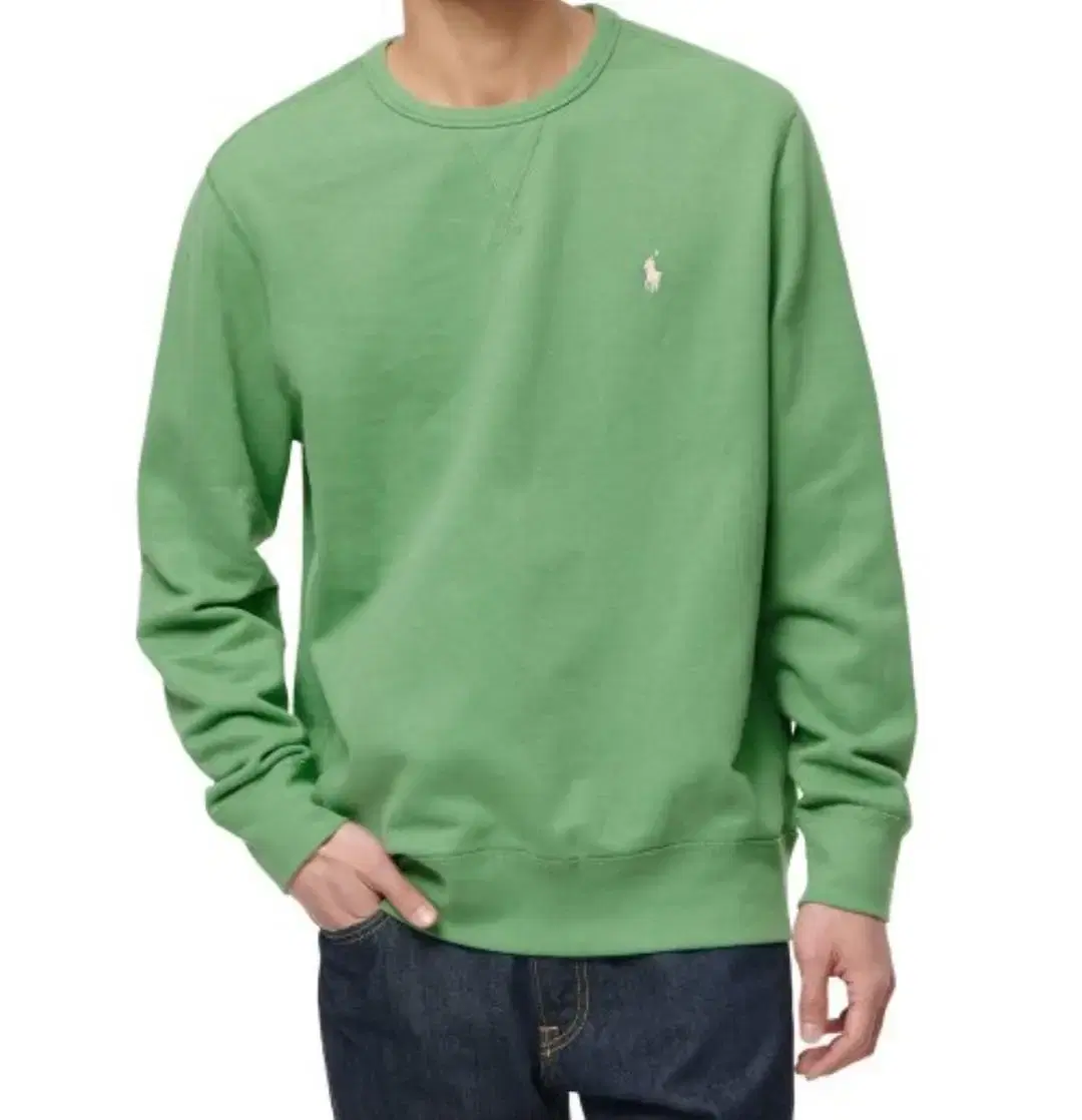 Polo Ralph Lauren Fleece Crew Neck Sweatshirt Green New Large