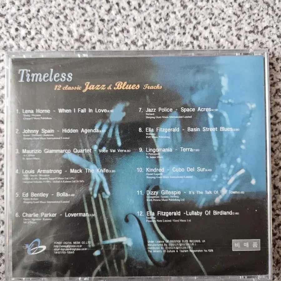 Timeless 12 Classic Jazz and Blues cd 앨범