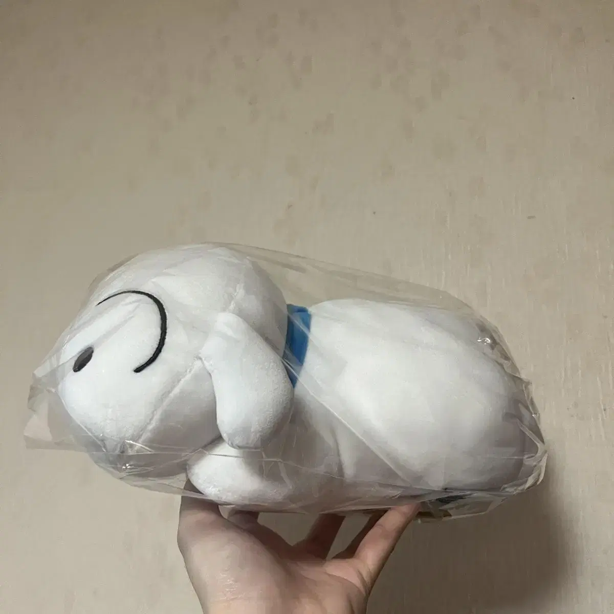 짱구 엎드린 흰둥이 30cm 중형 인형 새상품