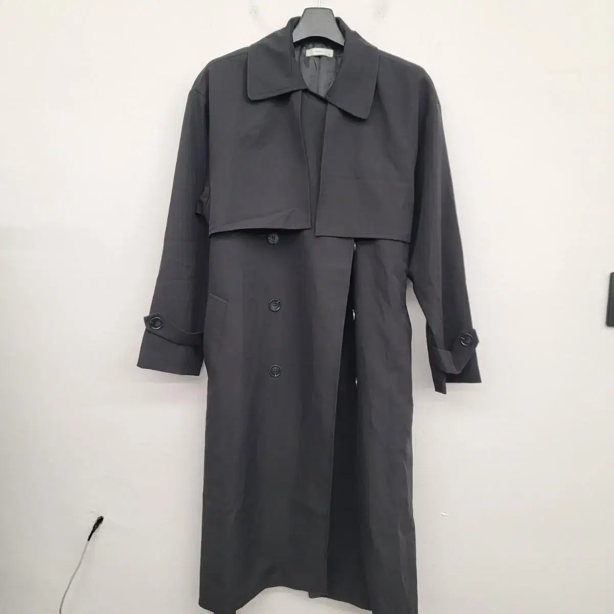 [115/3XL] Double trench coat with bimono look for sale.