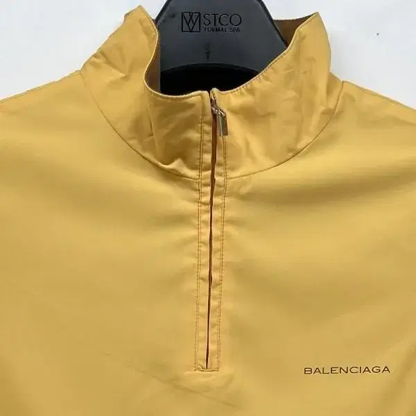 90 발렌시아가 올드스쿨 누빔 바막 자켓 옐로우 BALENCIAGA