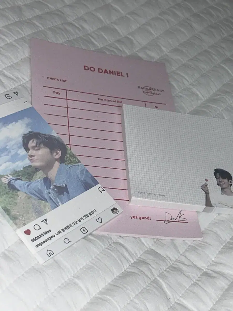 Wanna One sungwoon daniel Checklist bulk Daetokme Daetokme Memo Paper WTS