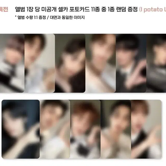 더보이즈 에버라인 I potato U ver. 미공포 포카