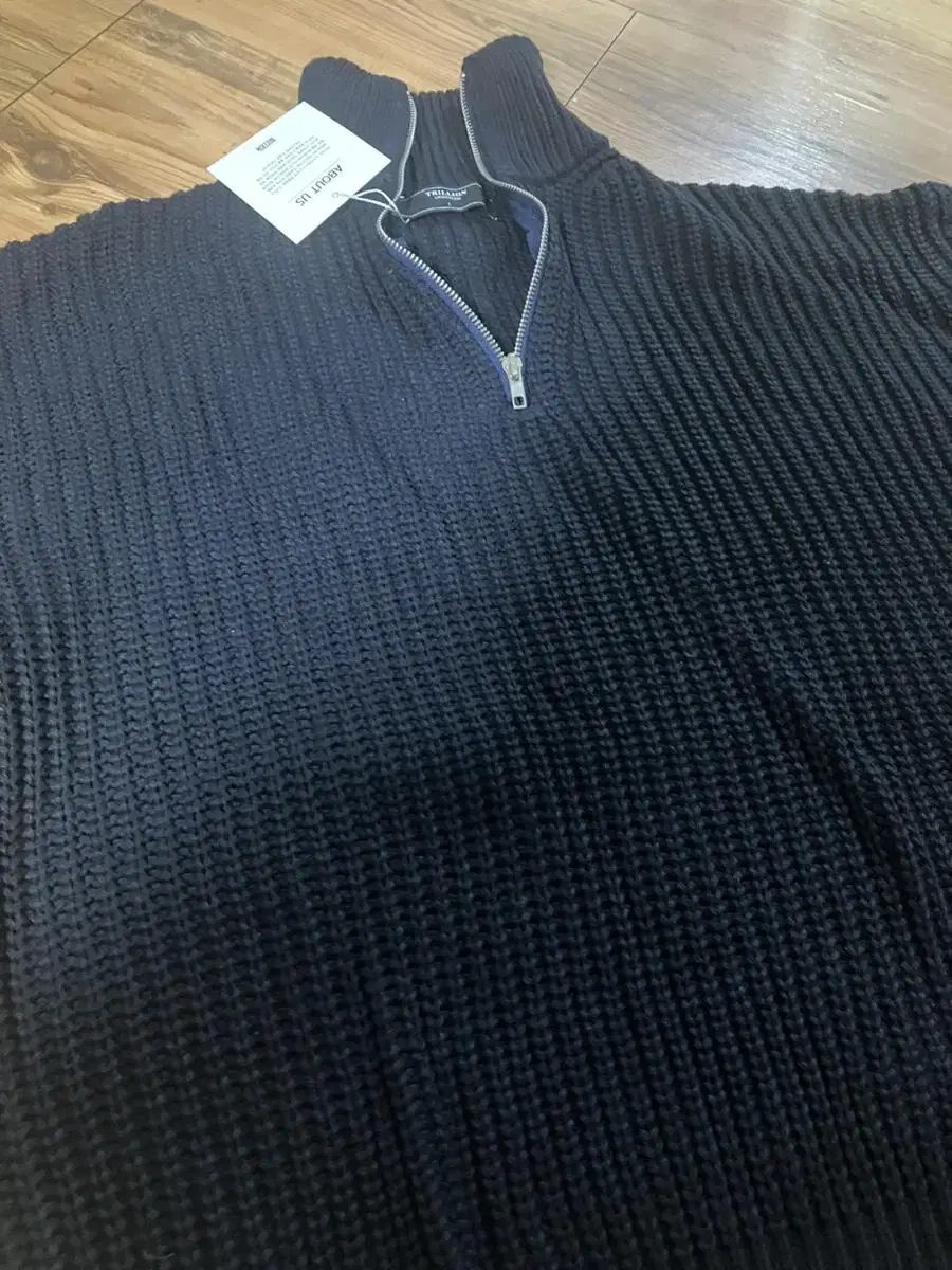 Navy blue knit