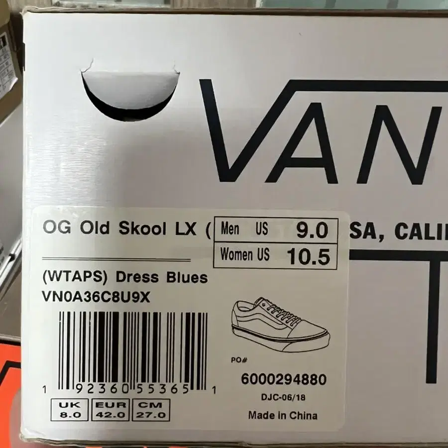 더블탭스 반스 볼트 wtaps vans 올드스쿨 드레스블루 270