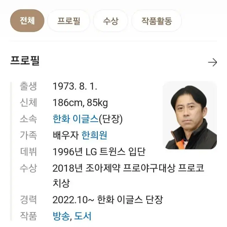 한화이글스 손혁 단장 친필 싸인볼