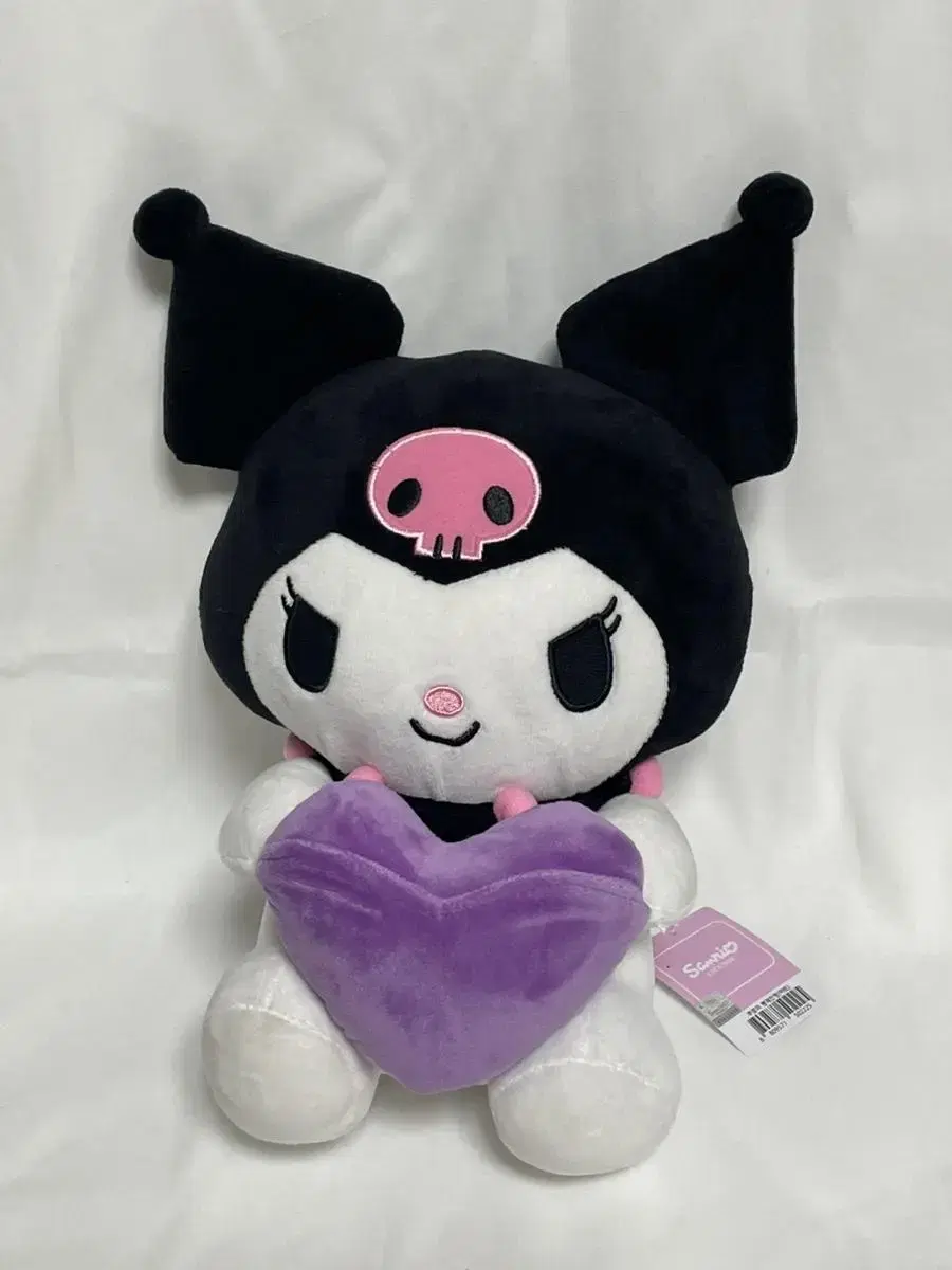 [Genuine][Sanrio][Discount] Kuromi Heart Medium Plush Doll|Package|New