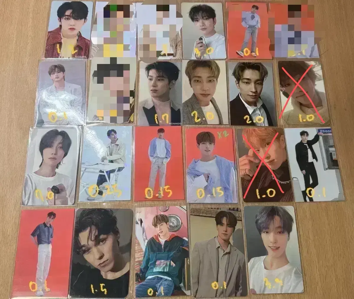 seventeen photocard tc diicon wonwoo coops joshua dk the8 dino jeonghan