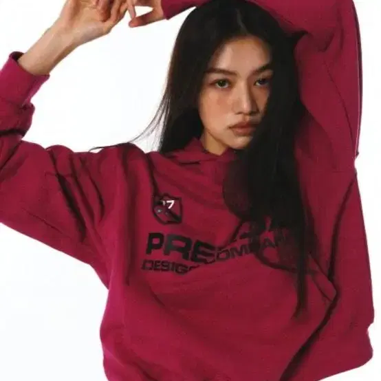 프렌다 크롭 후드티 마젠타 PDC UNIFORM HOODIE MAGENT