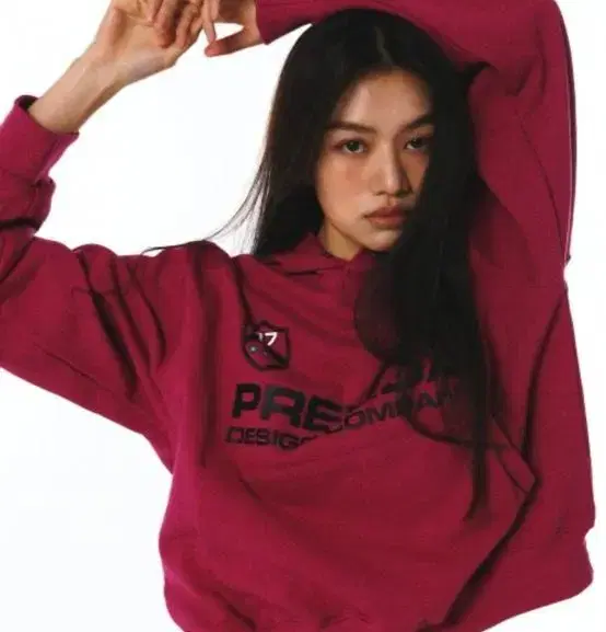 프렌다 크롭 후드티 마젠타 PDC UNIFORM HOODIE MAGENT