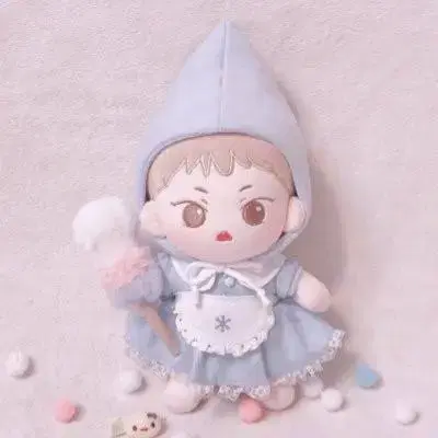 20cm/15cm 솜인형옷 청소요정, 가운, 다람쥐, 아기옷